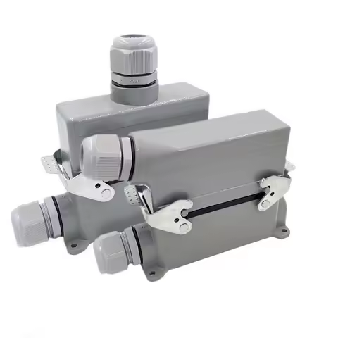 Heavy Duty Connectors HDC-HE-024-1/2/3/4 F/M 24pin Industrial rectangular Connector plug 16A 500V Sc