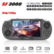 SF3000 Portable Handheld Game Console 4.5 Inch IPS Screen Retro Video Game Player Built-in 20000+Gam