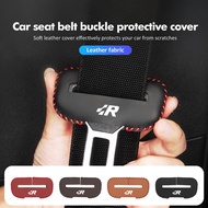 Leather Seat Belt Buckle Protector Interior Decoration Suitable for All Cars For Volkswagen VW Jetta Golf4 5 6 Beetle CC B5 B6 B7 EOS GTI MK2
