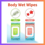 Kleenex	 Body Wet Wipes 20pcs / Bathing Body Wipes / Refreshing cooling Body Wipes