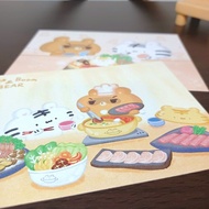 涮涮鍋/牛奶熊鍋 - 美食明信片 - 系列4