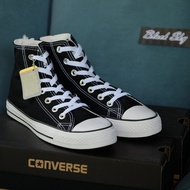 Converse All Star (Classic) ox - Black Hi รุ่นฮิต สีดำ หุ้มข้อ รองเท้าผ้าใบ คอนเวิร์ส ได้ทั้งชายหญิง