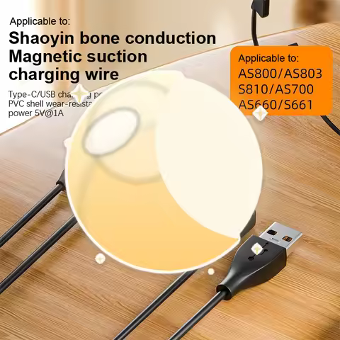 Earphone USB/Type-C Fast Charging Cable For Shokz AS800/S803/S810/OpenRun Bone Conduction Headphone 