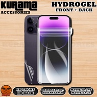Hydrogel Front + Back Screen Protector Apple iPhone 8 Plus / 7 Plus / 6s Plus / 6 Plus / 8 / 7 / 6 /