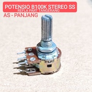 ( 3 BUAH ) POTENSIO STEREO B 100K B100K STEREO BIASA