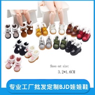 8 Points BJD Doll Boots 6 Points blythe Cute Raw Edge Snow Shoes OB24 Baby Clothes Newspaper Dress U