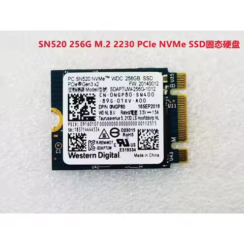 High Quality SN520 256G M.2 2230 PCIe NVMe Computer SSD