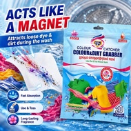 Colour Catcher Sheets 20 Sheets Color Absorbing Laundry Colour Run Remover Anti Dye Transfer Ready S