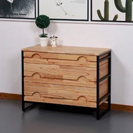 Meilun bamboo wood chest of drawers 3-tier 800