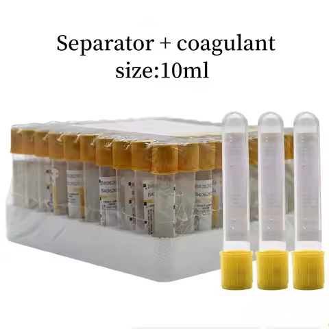 Disposable Gel and Clot Activator Tube Yellow Tubes Vacuum Blood Collection Tube Blood Test Tube Lab