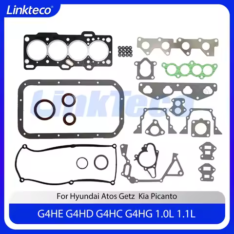 ENGINE Full Head Gasket Set For 1.0 1.1 L Hyundai Atos Getz Kia Picanto 1.0L 1.1L G4HG G4HD G4HE G4H