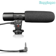 RR MIC-01 Professional Condenser Microphone 3 5mm Stereo Recording Interviews Mic for DSLR Camera Vi