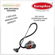 EuropAce EVC 3201W 2000W Super Cyclone Vacuum Cleaner + 1 Year Manufacturer Warranty