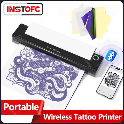 Wireless Bluetooth Built-in Battery A4 Tattoo Template Transfer Machine Portable Thermal Template P