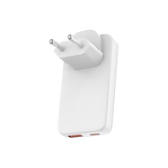 Slim GaN 45W USB C USB A Wall Sạc 2 Cổng Sạc Nhanh Có Thể Gập Lại Cho iPhone 16 Pro Max Samsung Gala