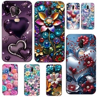 Case For oneplus 6 Case Phone Cover Protective Soft Silicone Black Tpu love hearts girl pink purple colorful rainbow