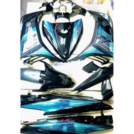 [ VIETNAM STICKER COVERSET ] Yamaha 135LC LC135 V4 V5 V6 V7 Chrome Sticker Body Cover Coverset BLACK