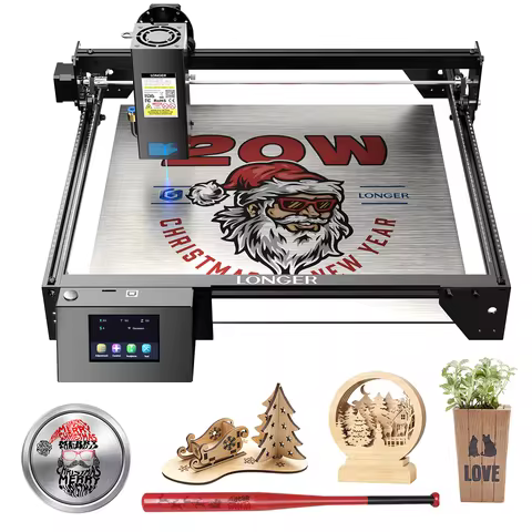 Longer3D Powerful Laser Engraver Cutter 20W 10000mm/min DIY KIT Wifi/PC Wood Metal CNC Lazer Engravi