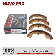 Nuvo-Pro Rear Brake Shoes Toyota Corolla 2E 12 / 16V 1989 - 1998 VK-288 1 Set