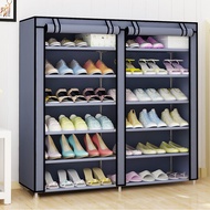 ST/💚Simple Shoe Cabinet Non-Woven Shoe Cabinet Shoe Rack Ultra-Thin Dustproof Shoe Cabinet Double Row Shoe Cabinet Facto