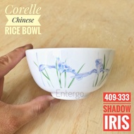 CORELLE CHINESE RICE BOWL 409 333 Shadow Iris Porcelain