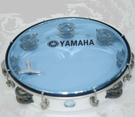 Trống lắc tay - Lục lạc gõ bo Inox Tambourine Yamaha MT6-102B (Xanh)
