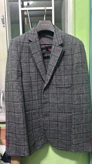 G2000 BLACK 男士格紋西裝外套