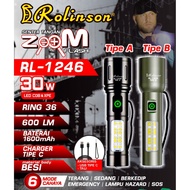 Emergency Flashlight 30W Long-lasting Zoom Hand Flashlight Rolinson RL-1246