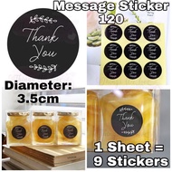 [SG SELLER] [FREE SHIPPING] Message Stickers Thank You Gift Handmade Cookie Wedding Christmas CNY