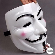 Anonymous Hacker Mask - Halloween Costume Mask for Men and Women Topeng Hacker