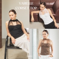Varelle corset top (Varelle) XS-XL Tube detail Mesh Fabric-Swana.ss