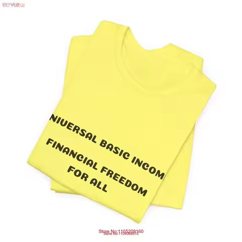 UBI T Shirt Financial Freedom Universal Basic Income Activist Apparel Economic Justice Top vintage W