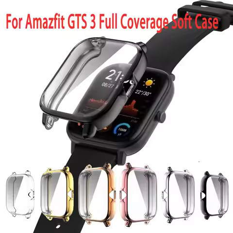 Soft TPU Case For Amazfit GTS 3 2 2e Protective Shell Screen Protector Bumper Anti-scratch Cover For