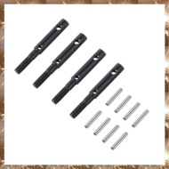 (Y O Q N)4 Pcs Hard Steel Front Rear Portal Stub Axle Drive Gear Shaft for  Capra Currie F9 Axle SCX