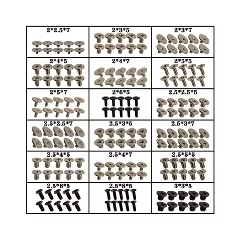 Laptop Screw Set for DELL Sony Toshiba Lenovo Samsung ACER ASUS MSI HP IBM Hard Disk SATA Notebook C