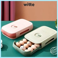 WITTE Egg Trays, Earthquake-proof Drawer Type Egg Storage Box, Space Saving Anti-fall Large Capacity