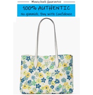 Kate Spade All Day Floral Medley Large Tote Shoulder Bag with Detachable Wristlet Pouch (Comes with Kate Spade Dust Bag)