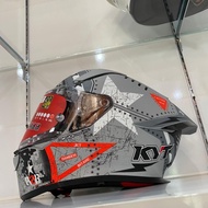 Helm Full Face KYT R2R PRO Assault Matt Silver