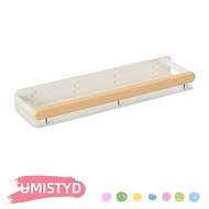 UMISTYDREAMUM9U Wall-Mounted Organizer, No Drill Installation Wooden Material Spice Rack Shelf, Mult