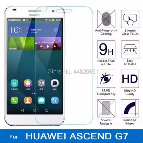 safety tempered glass for huawei ascend g7 screen protector 9h 2.5d clear front film for huawei g7 l