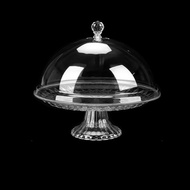 LINSBAYWU With Lid High Feet Baking Cakes Transparent Food Preservation Afternoon Tea Dessert Stand 