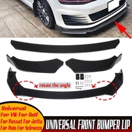 Univesal Car Front Bumper Splitter Lip Diffuser Guard For VW For Golf MK5 MK6 MK7 CC For Passat For 