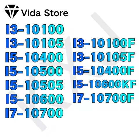 Процессор Intel I5-10505 I3-10100F I3-10100 I3-10105 I5-10500 I5-10600 I5-10400 I1-10700 I5-10600KF