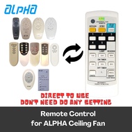 [READY STOCK | FAST SHIPMENT] Universal Fan Remote Control ALPHA Ceiling Fan IR-4S-C IR-42-5S-C 988-