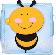 Jolly Designs® Premium Quiet Book Small Bee for Babies and Toddlers, Montessori Toy from 1 Year, Mot