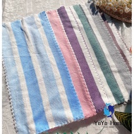 ♞,♘,♙Hot sale Microfiber Bimpo towel cotton face towel makapal for adult and kids hand Stripe towel