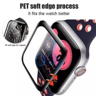 Apple Watch7 41mm Anti-Scratch TPU Screen Guard Protector Full Cover Clear Black Trim Watch 7