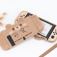 GeekShare Nintendo Switch Case New Cute Bear Plush Nintendo Switch Protective Hard Shell Split Joy-con Cover For NS Accessories