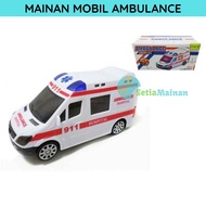 Children's Toy Car Ambulance Ambulance Hospital Bump & Go Lights Sound | Boy's toy vehicle
