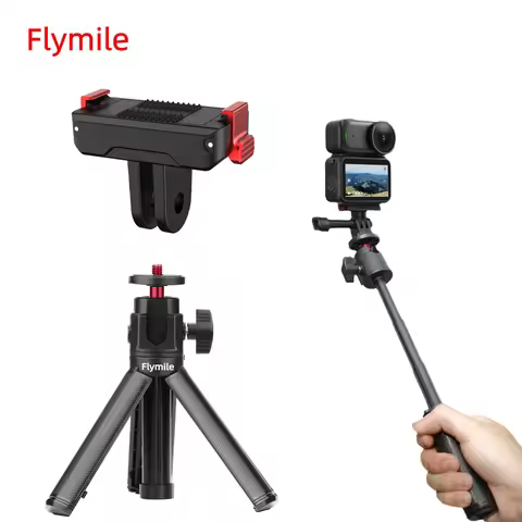 Flymile Camera Extendable Tripod for DJI OSMO NANO Portable Selfie Stick Handle Grip Desktop Webcam